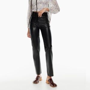 Aritzia Wilfred Leather Pants Size 2 A2